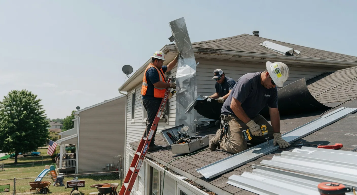 Storm Damage Metal Roof Repair in Hiawatha, WV